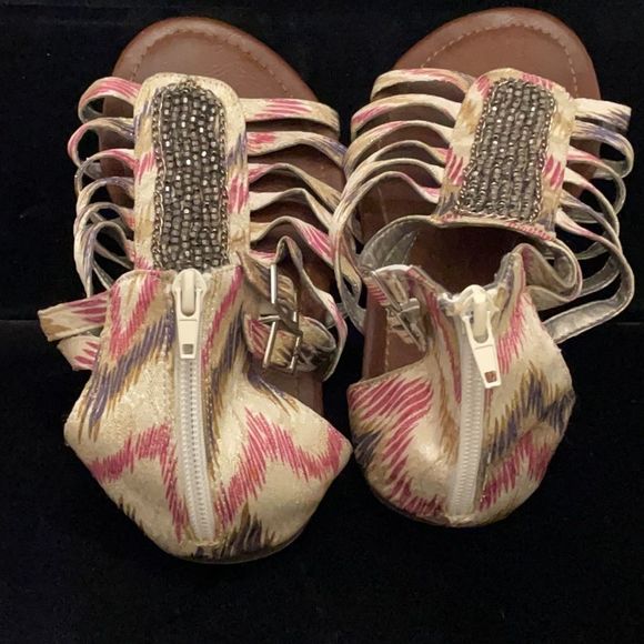 Lane Bryant zip heeled sandals size 9W - Picture 2 of 5